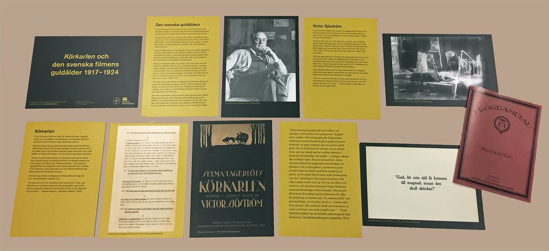 Körkarlen och den svenska filmens guldåldern utställning Utställningen Körkarlen och den svenska filmens guldåldern